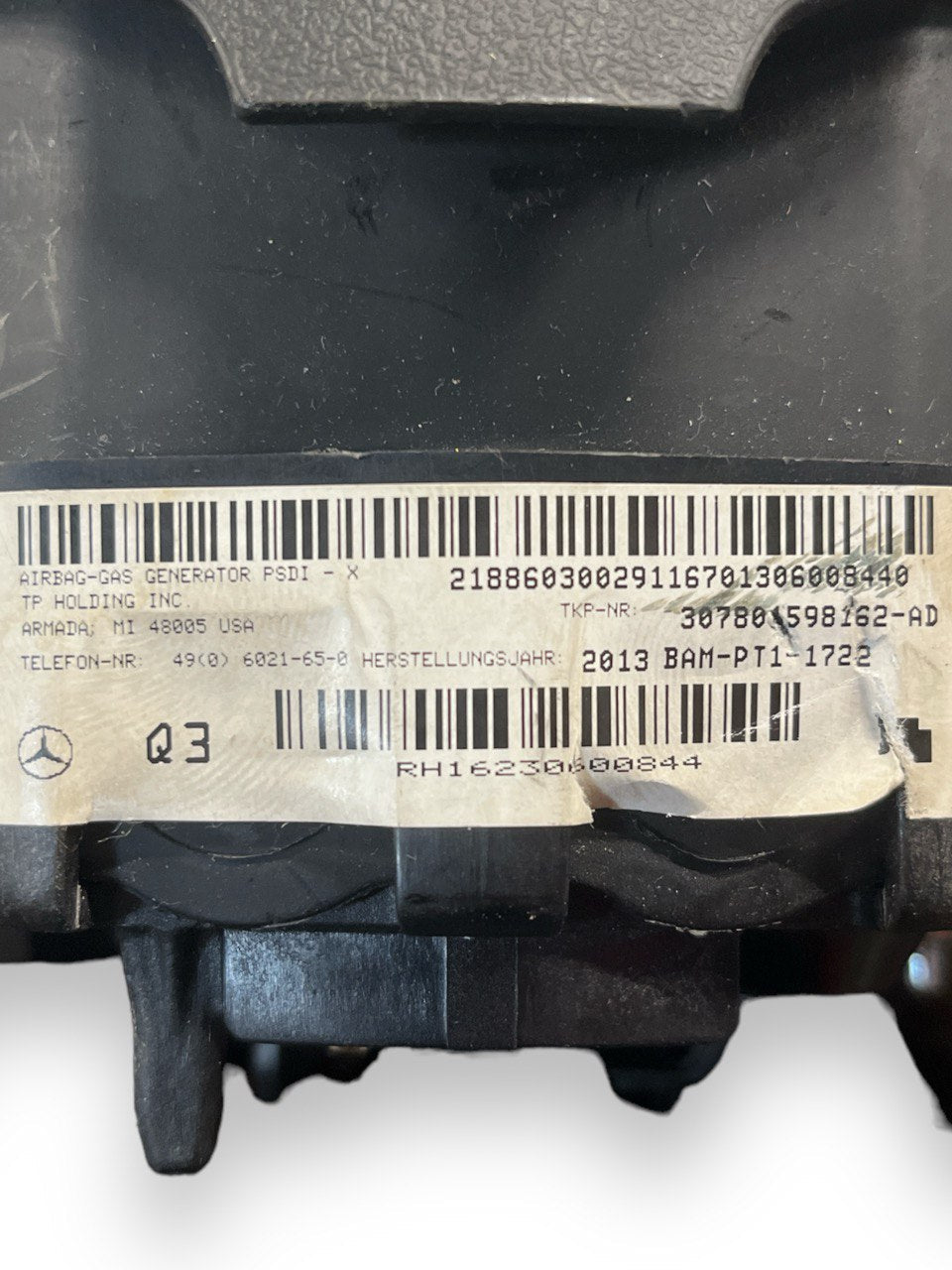 Airbag Volante Mercedes - Benz Classe E W212 (2009 al 2016) cod: 307801598162 - AD - F&P CRASH SRLS - Ricambi Usati