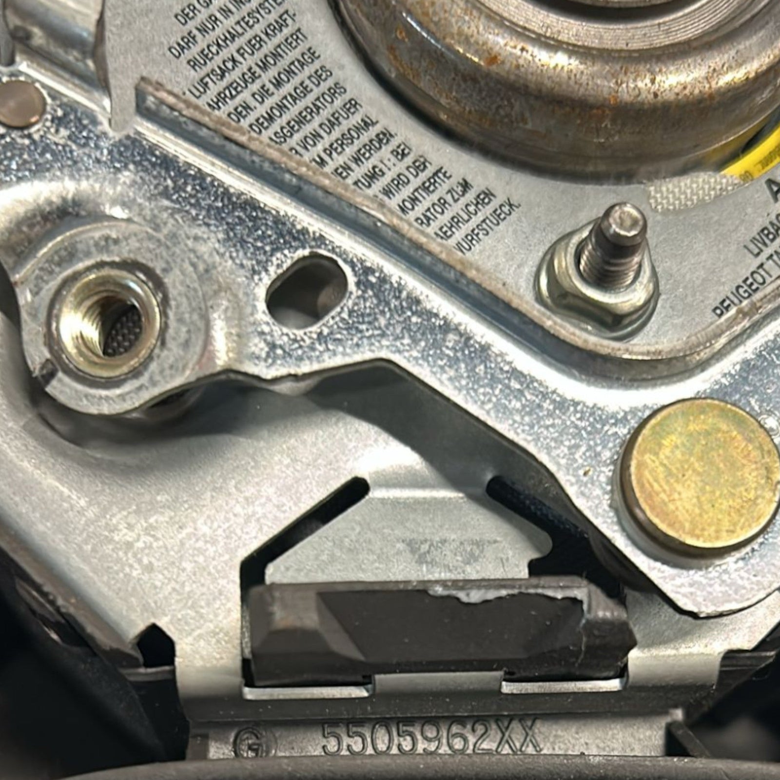 AirBag Volante Peugeot 206 (1998 > 2012) cod:5505962XX - F&P CRASH SRLS - Ricambi Usati