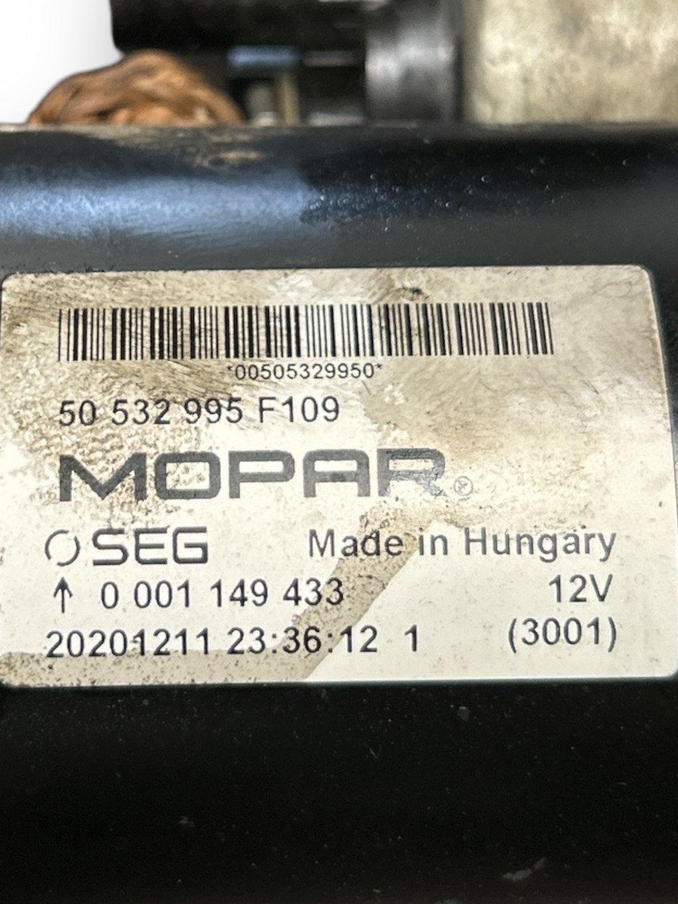 Alfa Romeo Stelvio (949) 2.2 Diesel (2016 > ) cod.0001149433 Motorino Avviamento - F&P CRASH SRLS - Ricambi Usati