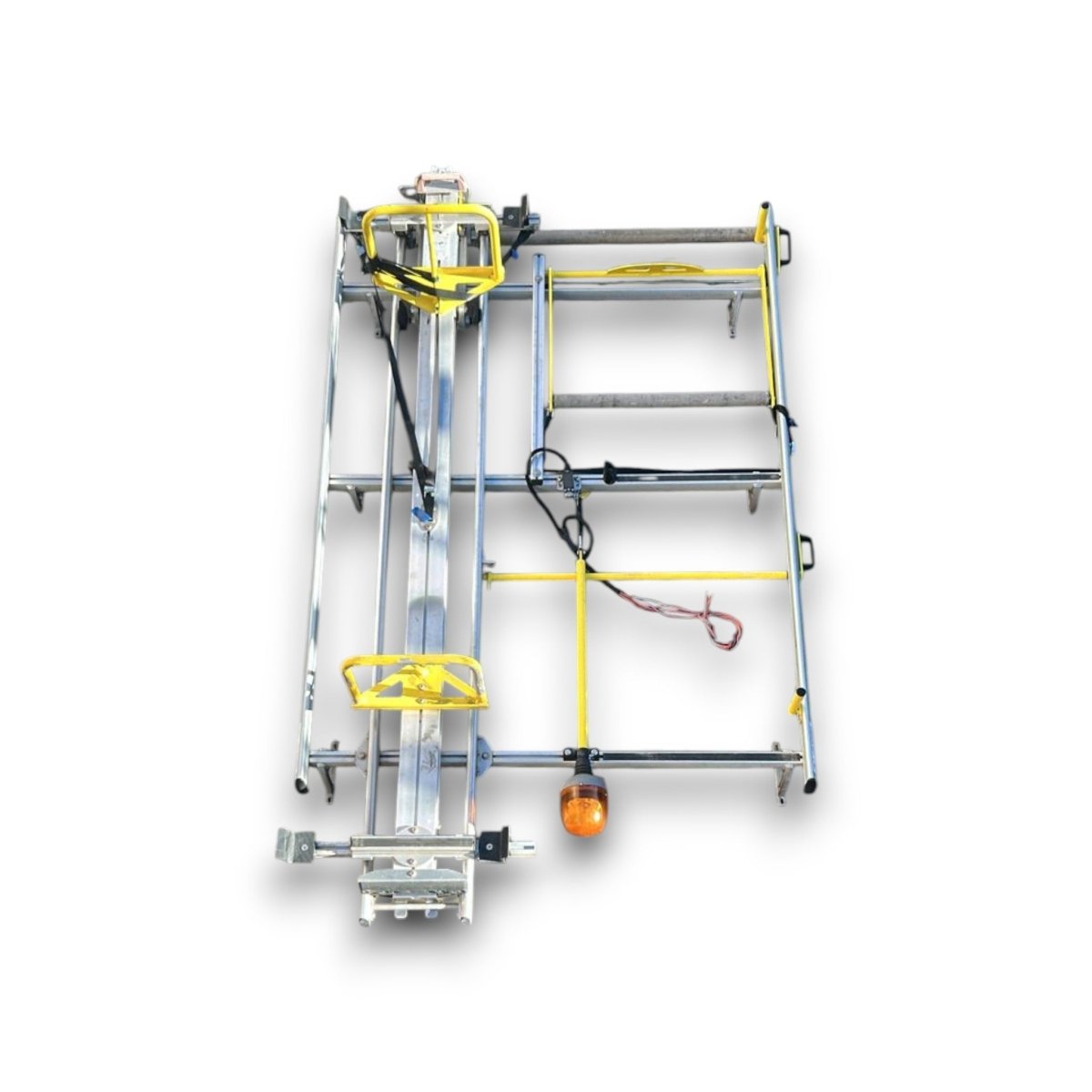 Allestimento tetto porta scala Fiat Fiorino (2007 &gt; ) barre / attrezzatura + lampeggiante - F&amp;P CRASH SRL - Ricambi Usati