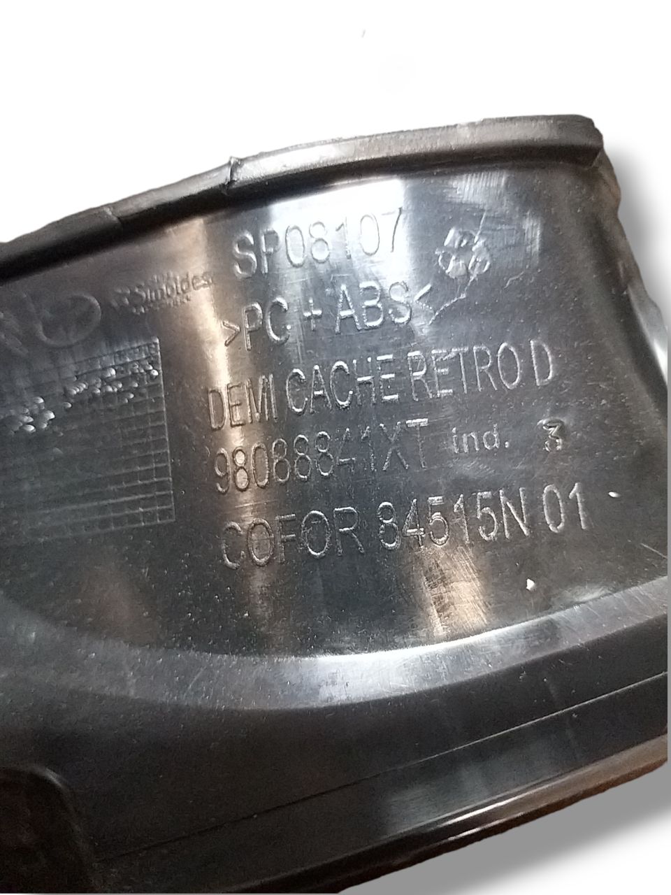 Alloggiamento Specchieto Retrovisore Destro Citroen Jumpy / Expert ( 2018 ) Cod : 98088841XT - F&P CRASH SRLS - Ricambi Usati