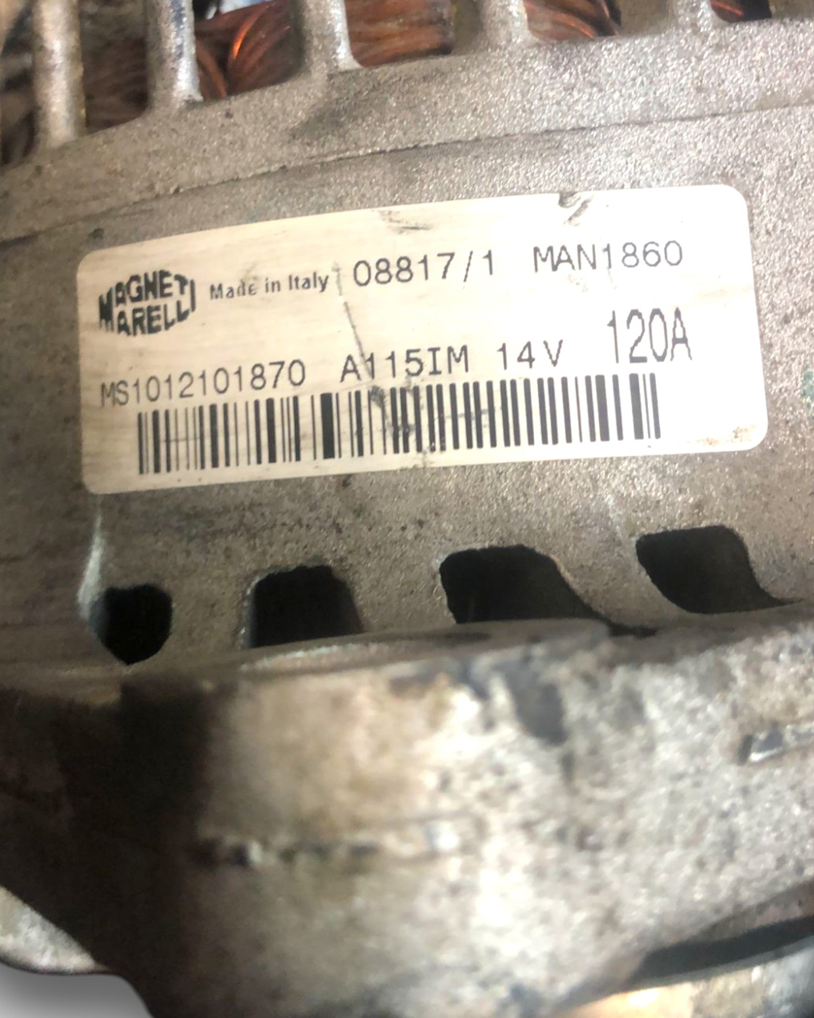 Alternatore Alfa Romeo 156 1.9 Diesel (1997 > 2007) cod:MS1012101870 - F&P CRASH SRLS - Ricambi Usati