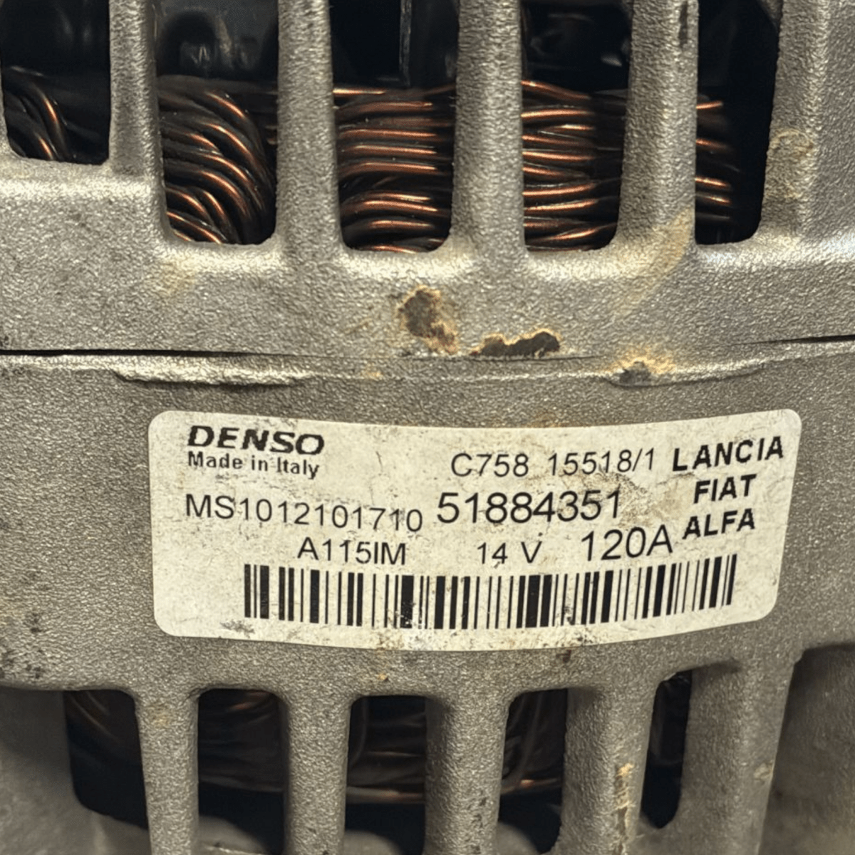 Alternatore alfa romeo giulietta 1.6 diesel cod : 51884351 (2010 > 2020) - F&P CRASH SRL - Ricambi Usati