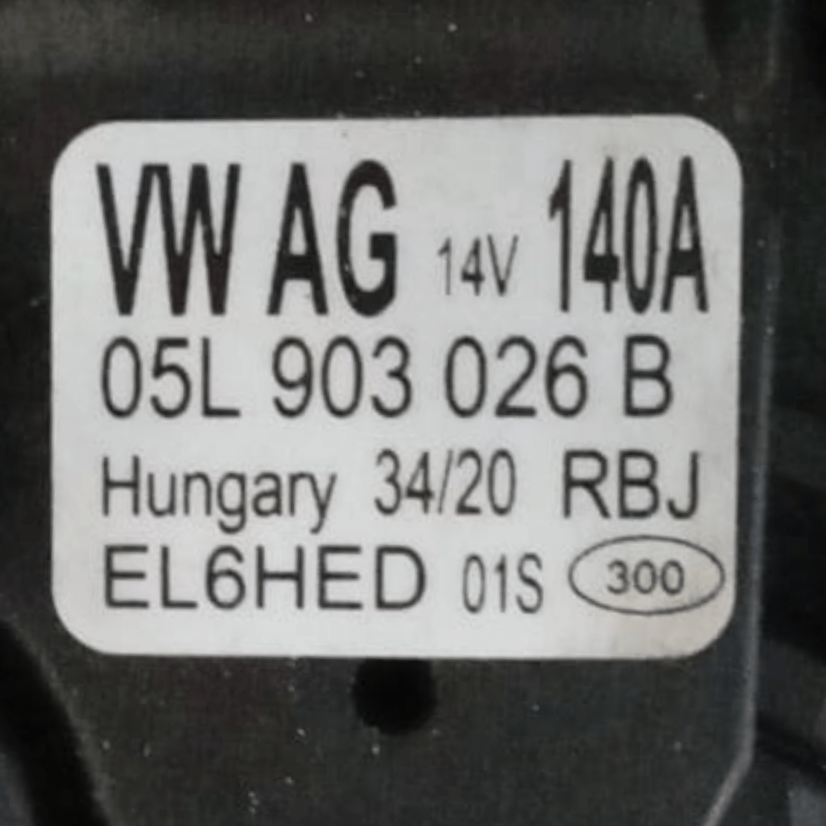 Audi A3 8Y alternator code . 05L903026B 2.0 diesel (2020 >) - F&P CRASH SRL - Used Parts