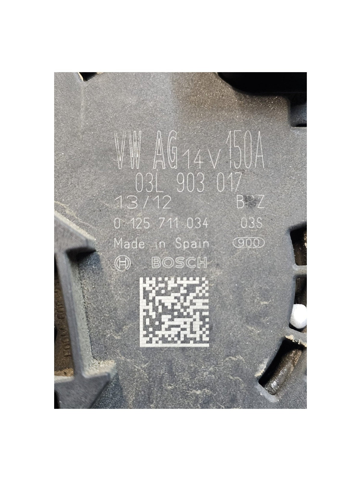 Alternatore Audi A4 B8 2.0 Diesel Cod:03L903017 (2007 - 2016) - F&P CRASH SRLS - Ricambi Usati