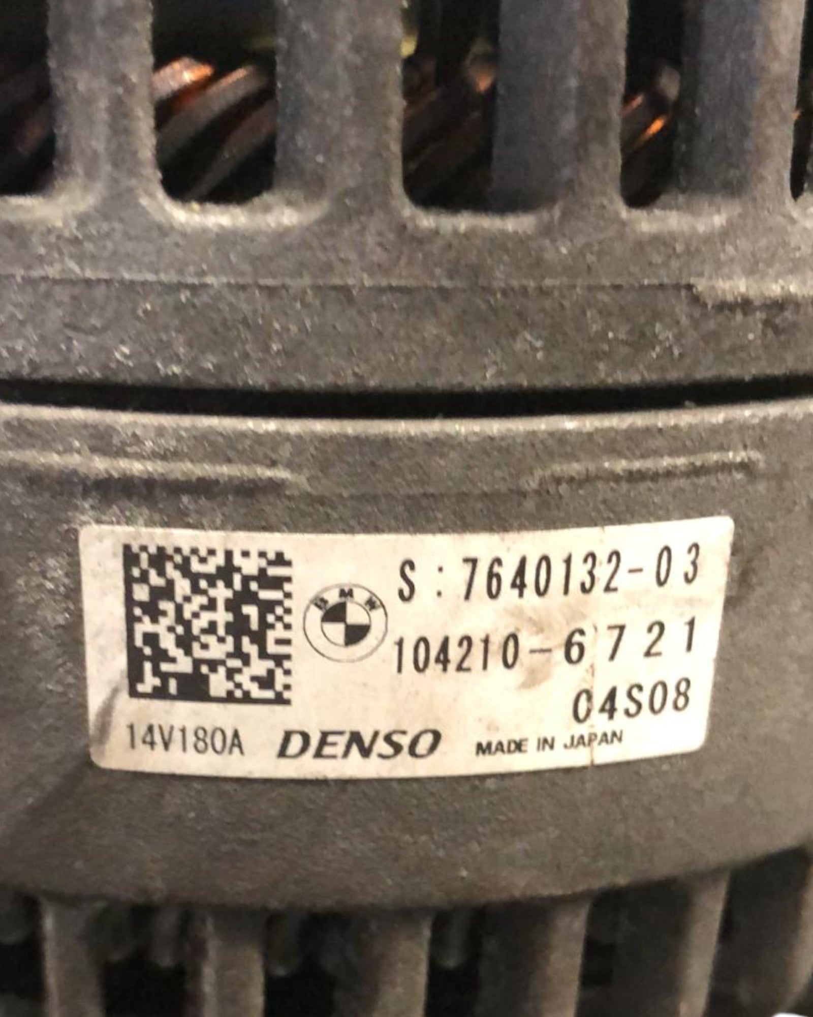 Alternatore Bmw X3 F25 2.0 Diesel (2010 > 2017) cod:104210 - 6721 - F&P CRASH SRLS - Ricambi Usati