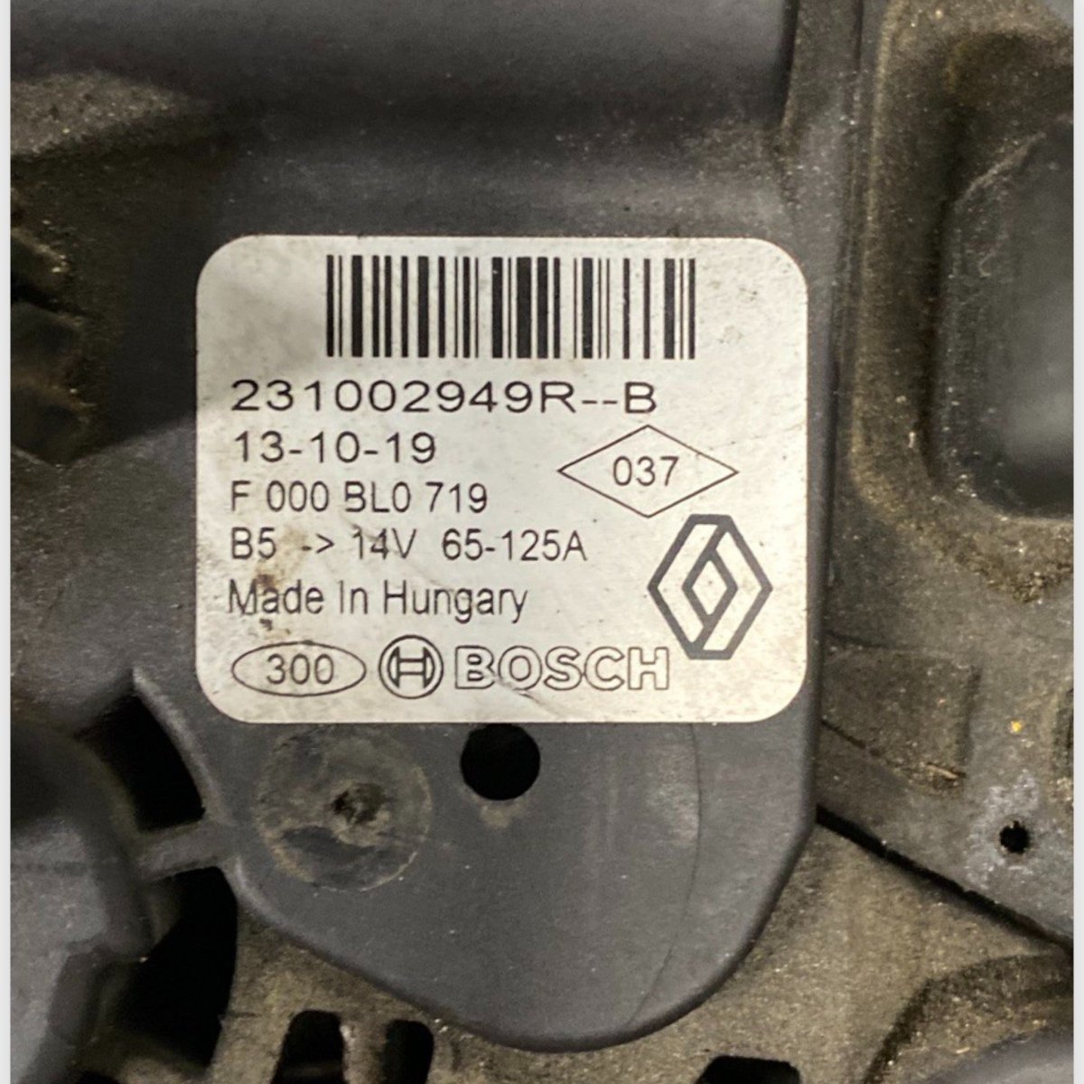 Alternatore dacia dokker 1.5 diesel (2013 - 2021) Cod: 231002949r - F&P CRASH SRLS - Ricambi Usati