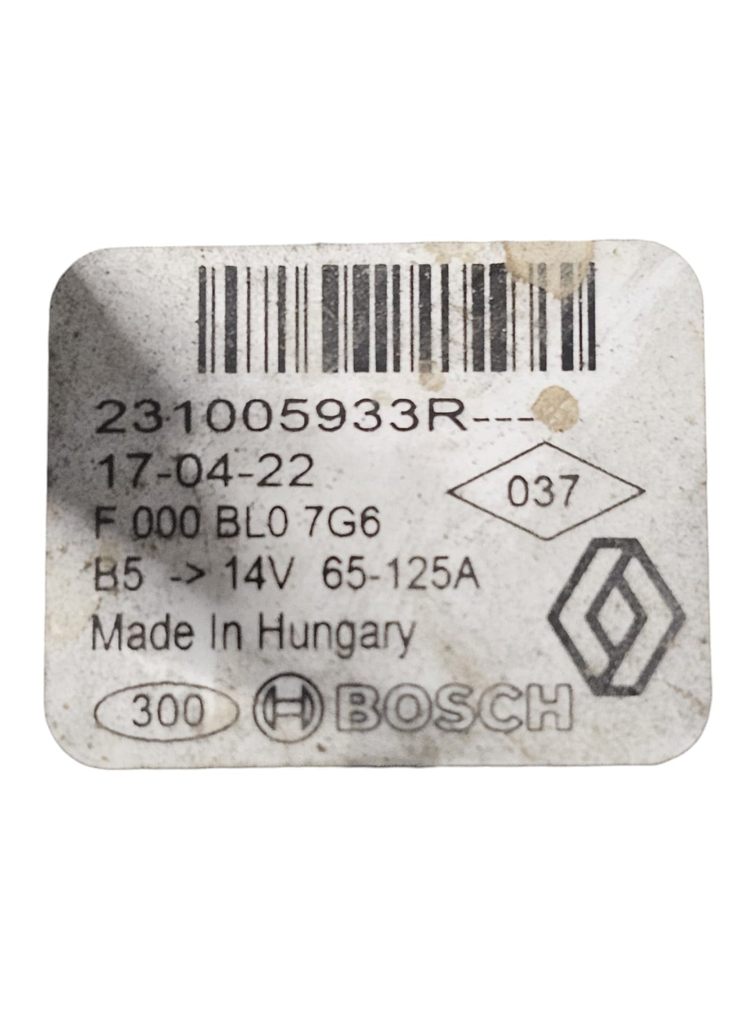 Alternatore Dacia Dokker 1.5 Diesel Cod:231005933R (2013 - 2021) - F&P CRASH SRLS - Ricambi Usati