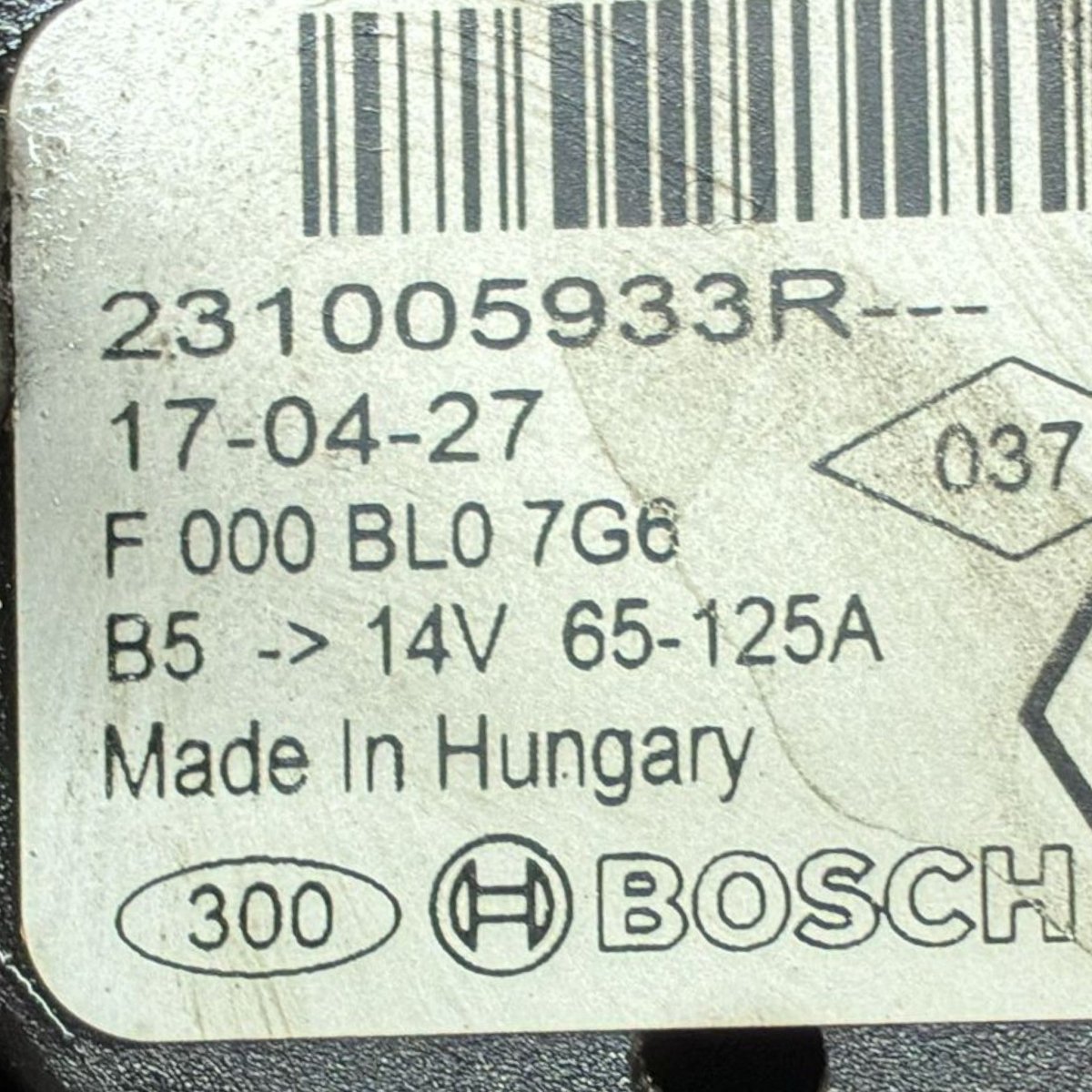 Alternatore dacia dokker cod . 231005933R 1.5 diesel (2013-2021) - F&P CRASH SRL - Ricambi Usati