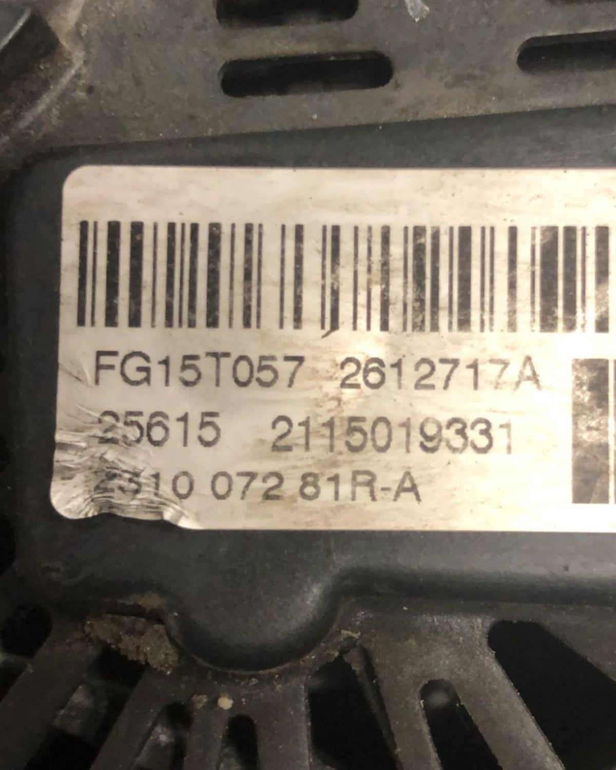 Alternatore Dacia Duster 1.5 Diesel (2010 > 2012) cod:231007281R - A - F&P CRASH SRLS - Ricambi Usati