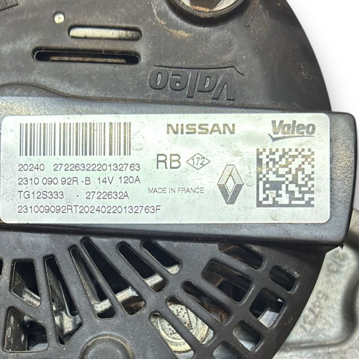 Alternatore dacia sandero 2 cod . 231009092r 1.0 benzina (2012 > 2021) - F&P CRASH SRL - Ricambi Usati