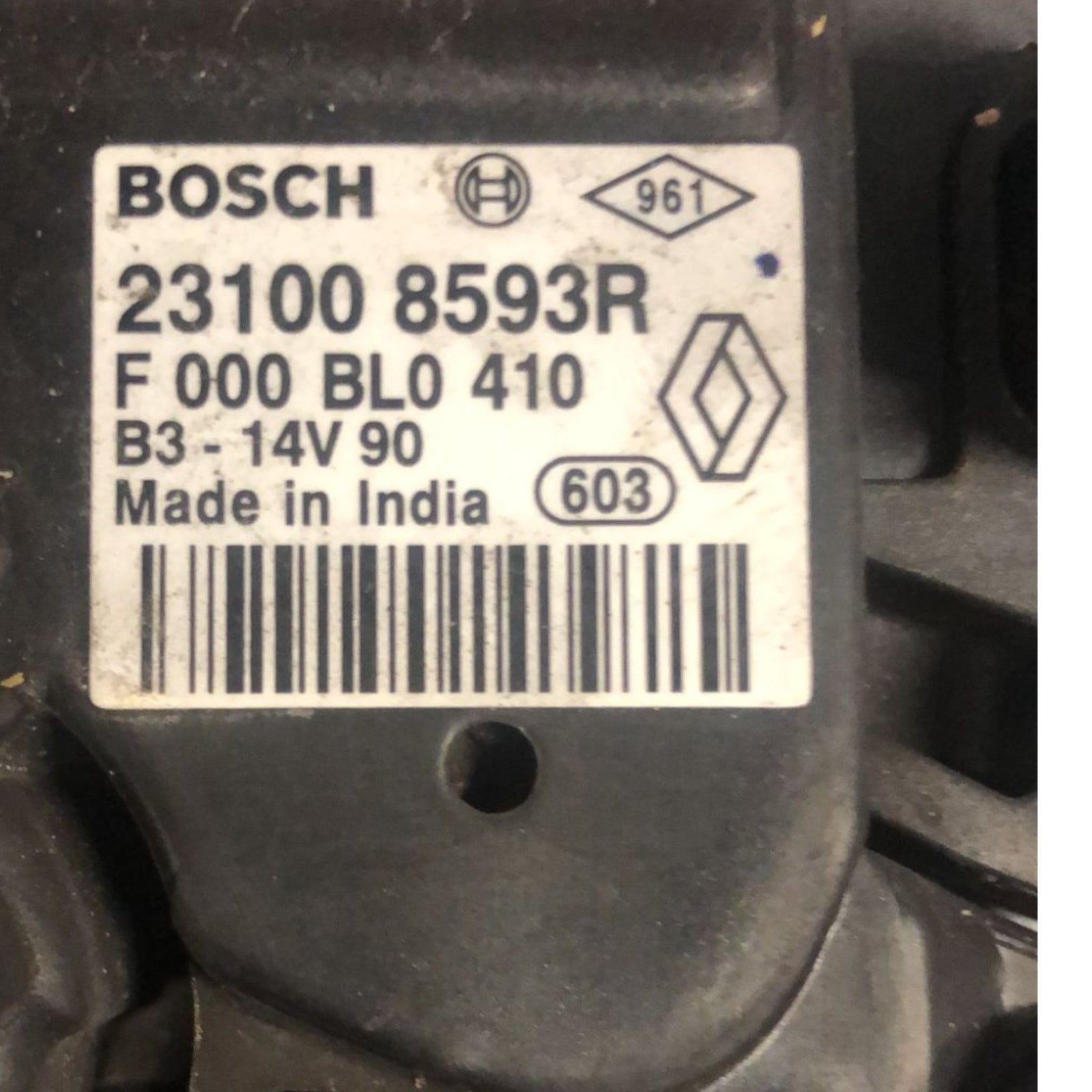 Alternatore Dacia Sandero II 0.9 Benzina (2012 > 2020) cod:231008593R - F&P CRASH SRLS - Ricambi Usati