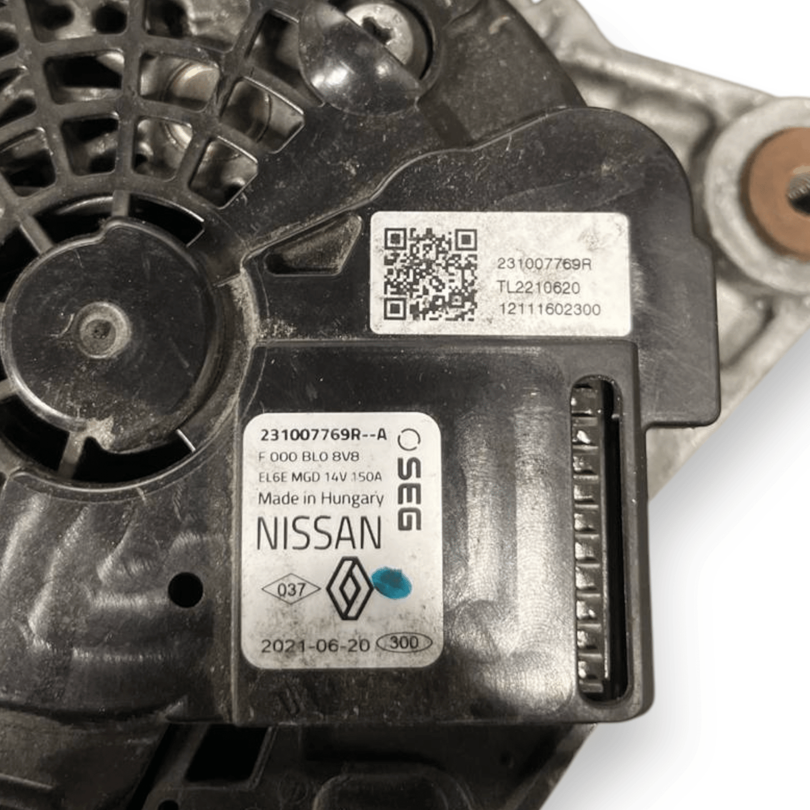 Alternatore Dacia Sandero Stepway 1.0 Benzina (2020>) cod: 231007769R - A - F&P CRASH SRLS - Ricambi Usati