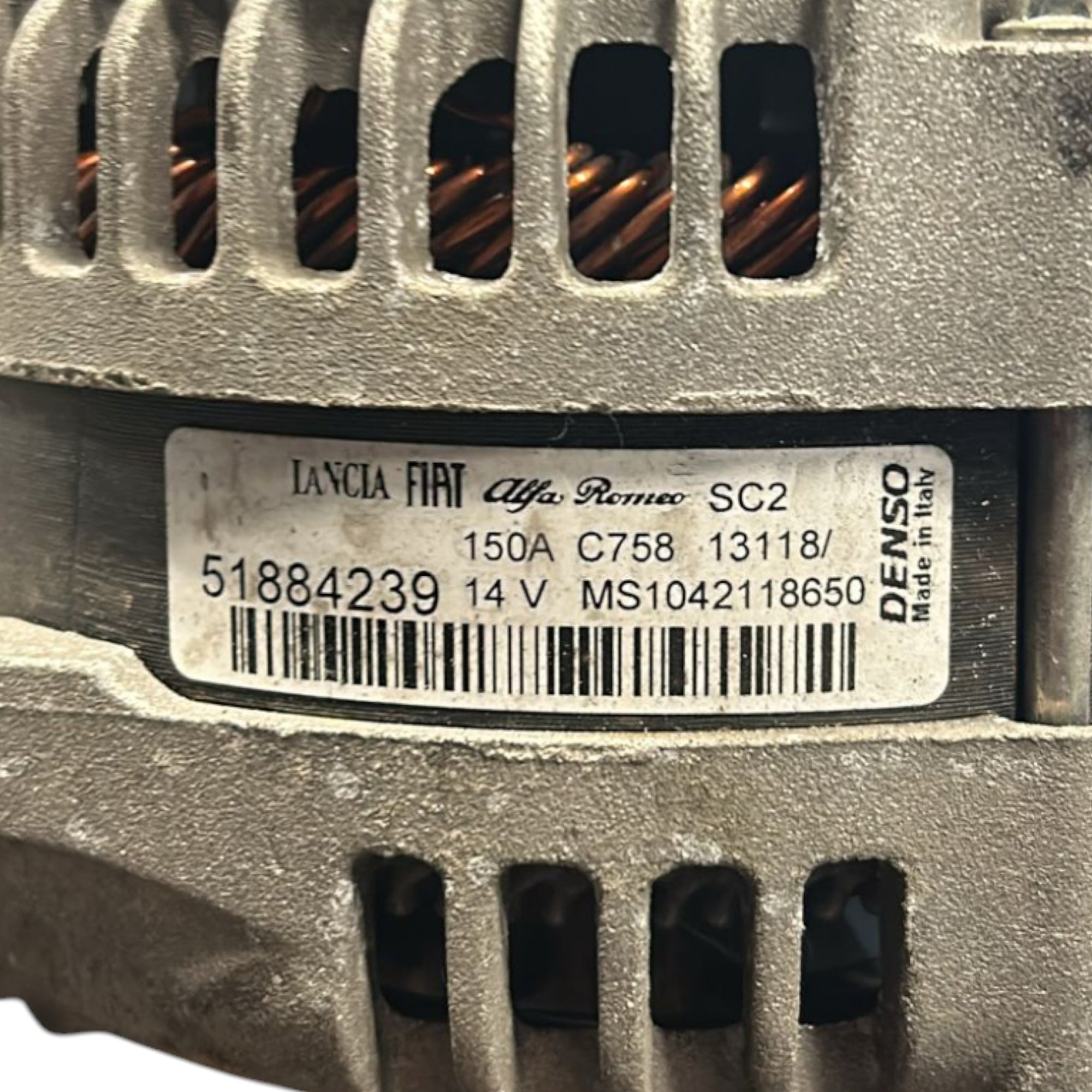 Alternatore Fiat 500 X cod.51884239 1.4 Benzina (2014 > ) - F&P CRASH SRLS - Ricambi Usati