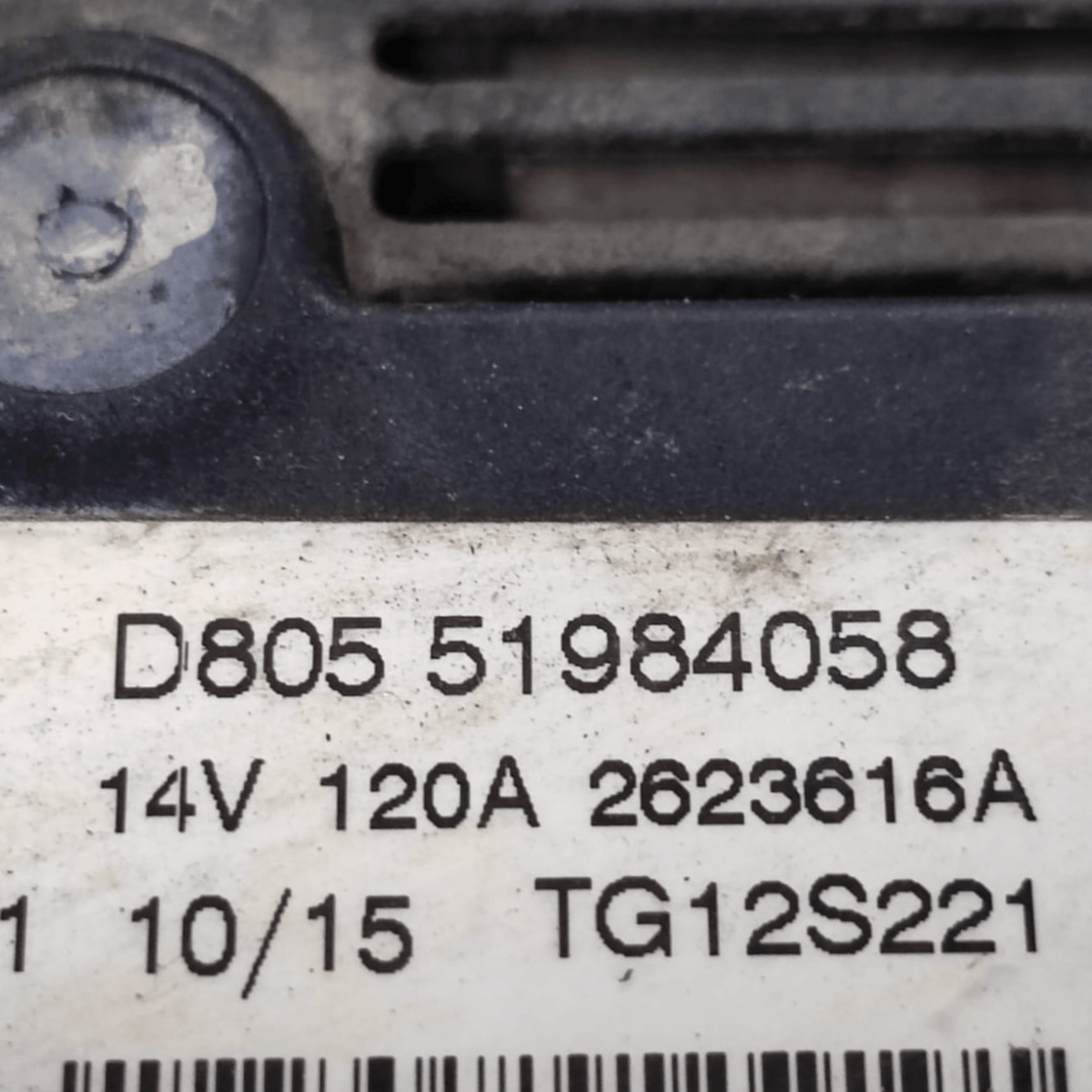 Alternatore Fiat 500L 1.3 Diesel COD: D80551984058 (2012 - 2022) - F&P CRASH SRLS - Ricambi Usati