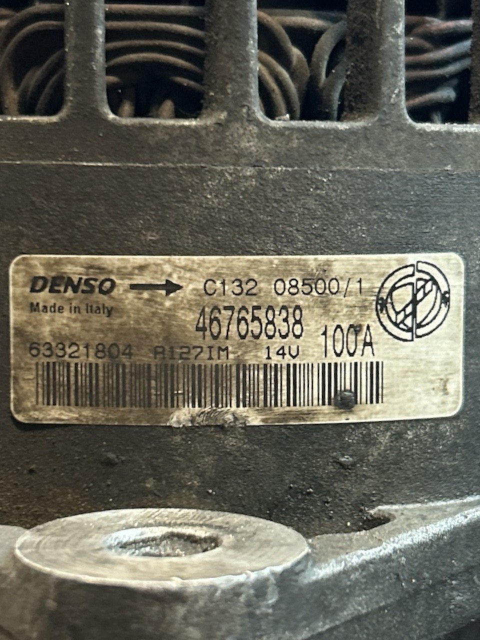 Alternatore Fiat Bravo 1.9 Diesel (2007 > 2014) cod.46765838 - F&P CRASH SRLS - Ricambi Usati