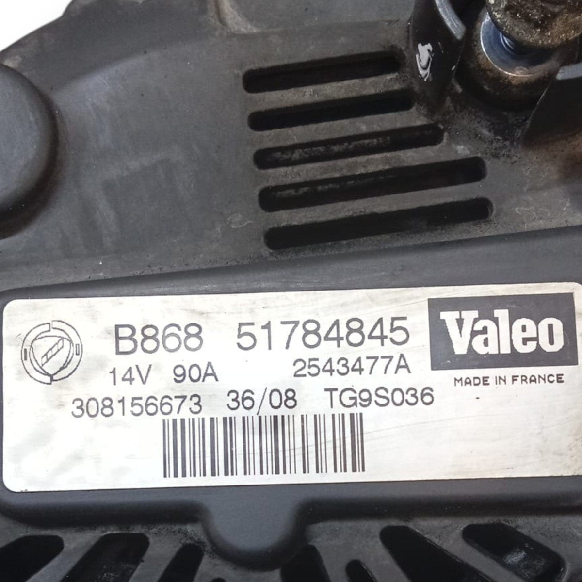 Alternatore fiat doblo cod . 51784845 1.3 diesel (2009 > 2022) - F&P CRASH SRL - Ricambi Usati