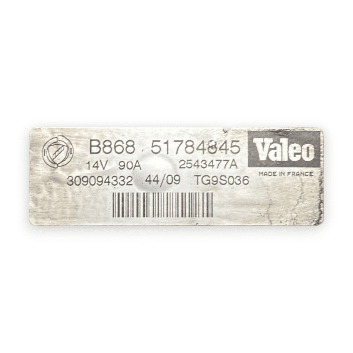 Fiat Grande Punto 1.3 diesel alternator code:51784845 (2005 - 2018) - F&P CRASH SRL - Used Parts