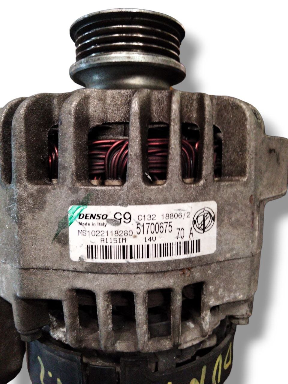 Alternatore Fiat Panda 169 1.1 / Fiat Punto 1.2 benzina (2003 - 2012) cod.51700675 - F&P CRASH SRLS - Ricambi Usati
