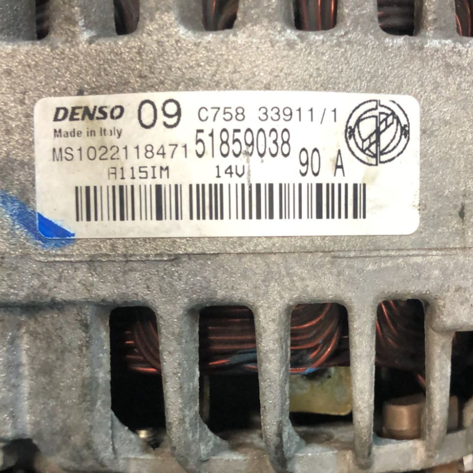 Alternatore Fiat Panda 169 1.2 Benzina (2003 > 2012) cod:51859038 - F&P CRASH SRLS - Ricambi Usati