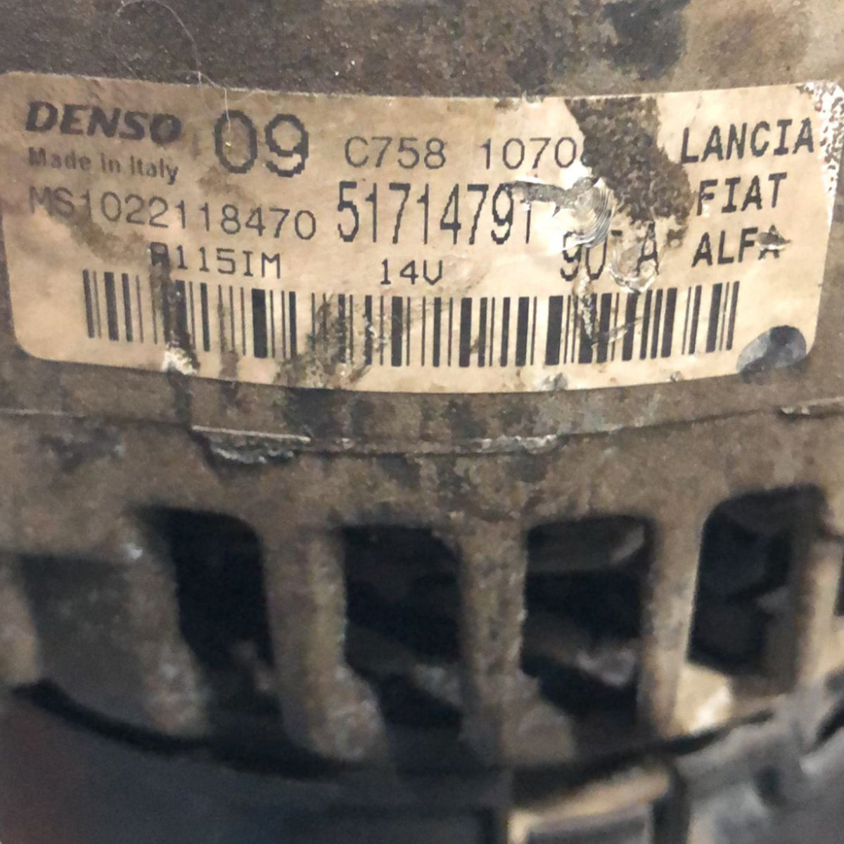 Alternatore Fiat Panda II 169 1.2 Benzina (2003 > 2012) cod:51714791 - F&P CRASH SRLS - Ricambi Usati