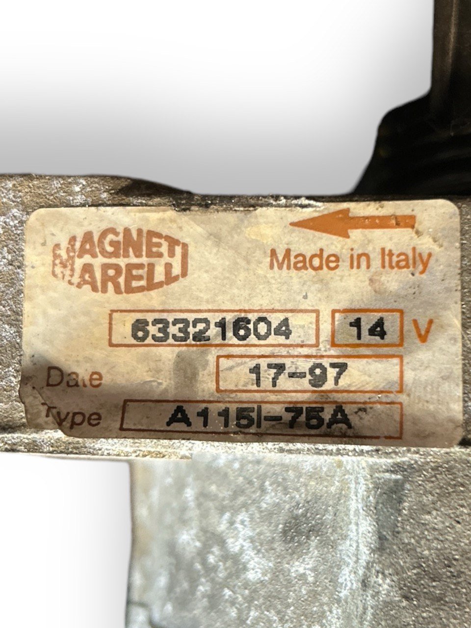 Alternatore Fiat Punto 1.1 Benzina (1993 > 1999) cod.63321604 - F&P CRASH SRLS - Ricambi Usati