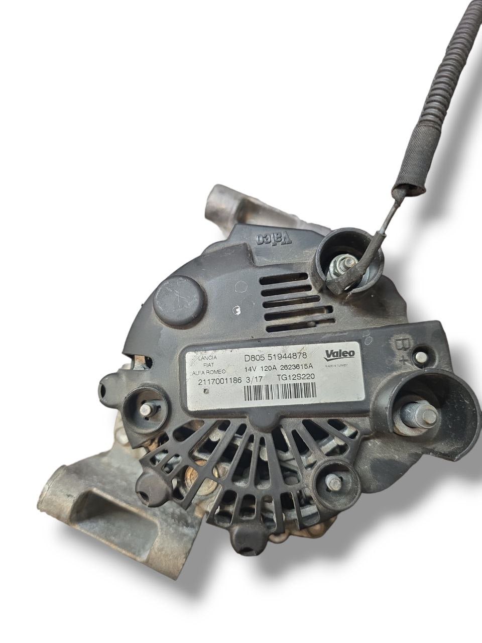 Alternatore Fiat Qubo / Lancia / Alfa Romeo 1.3 Diesel ( 2008 - 2019 ) Cod : TG12S220 - F&P CRASH SRLS - Ricambi Usati