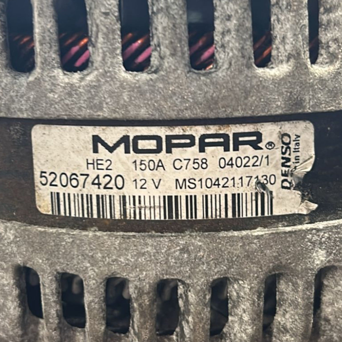 Alternatore Fiat Tipo cod.52067420 1.0 Benzina (2015 > ) - F&P CRASH SRLS - Ricambi Usati