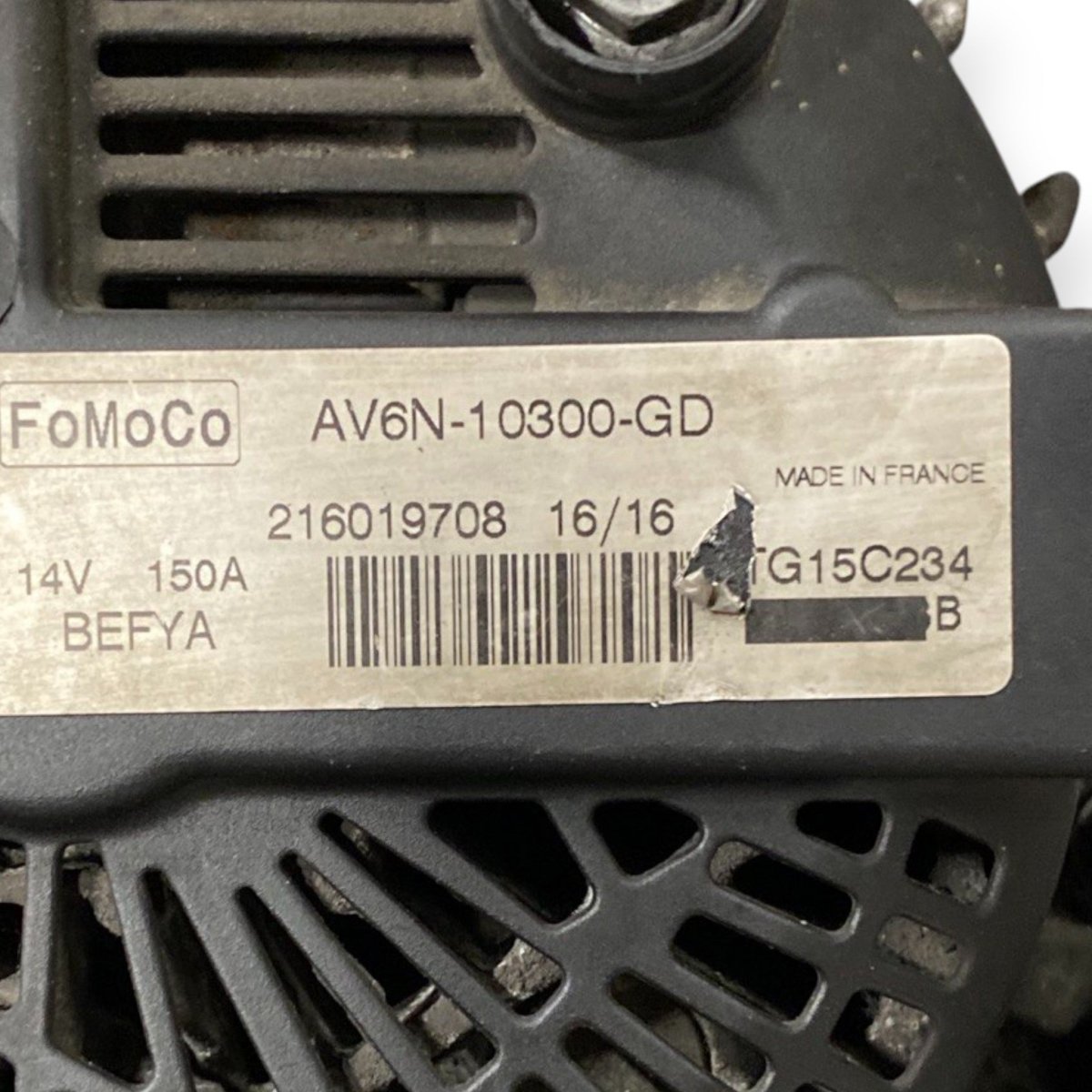 Alternatore ford c - max 1.6 diesel (2015 - 2019) Cod: av6n - 10300 - gd - F&P CRASH SRLS - Ricambi Usati