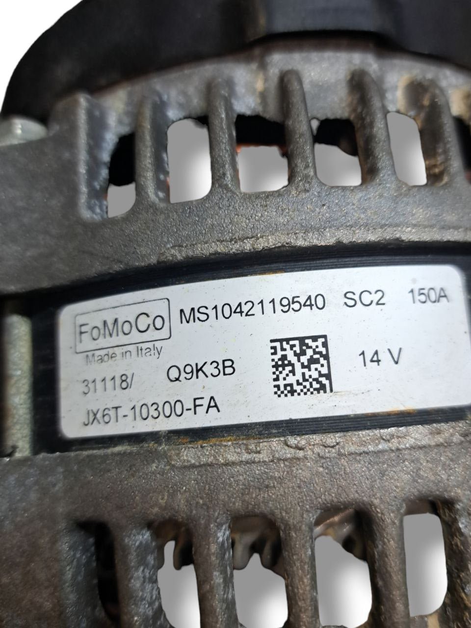 Alternatore Ford Fiesta mk7 1.0 benzina / Focus mk4 (2018) COD:JX6T10300FA - F&P CRASH SRLS - Ricambi Usati