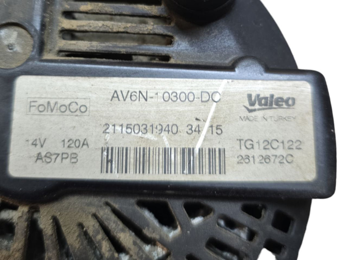 Alternatore Ford Fiesta VI 1.2 Benzina (2008 - 2017)cod.AV6N - 10300 - DC - F&P CRASH SRLS - Ricambi Usati