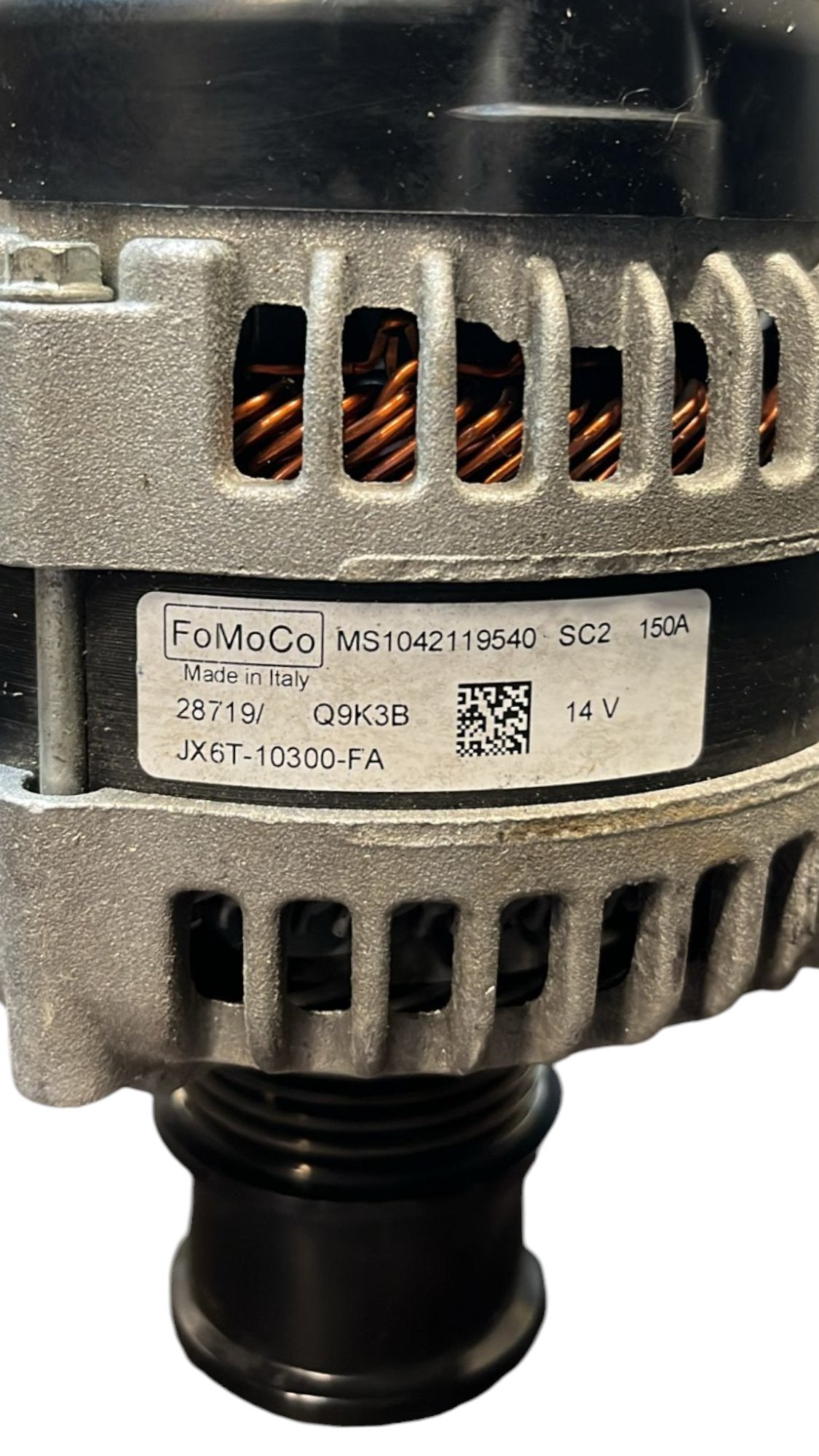 Alternatore Ford Fiesta VI / Fiesta VII / Focus IV / Transit (2008 - 2017)cod.JX6T - 10300 - FA 1.0 / 1.5 benzina - F&P CRASH SRLS - Ricambi Usati