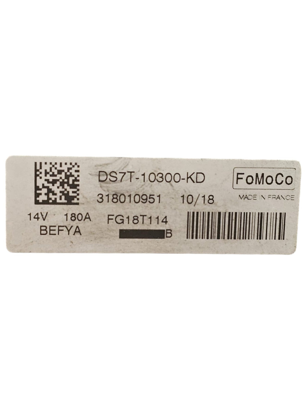 Alternatore Ford S - Max 2.0 Diesel Cod:DS7T - 10300 - KD (2015 - 2023) - F&P CRASH SRLS - Ricambi Usati