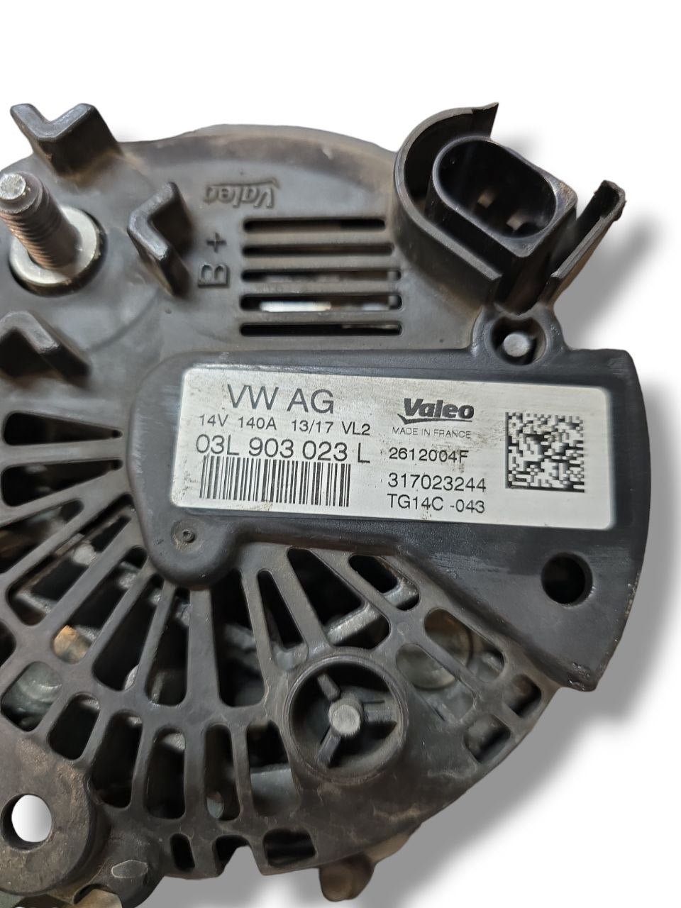 Alternatore Golf 6 1.6 Diesel ( 2008 - 2012 ) Cod : 03L903023L - F&P CRASH SRLS - Ricambi Usati