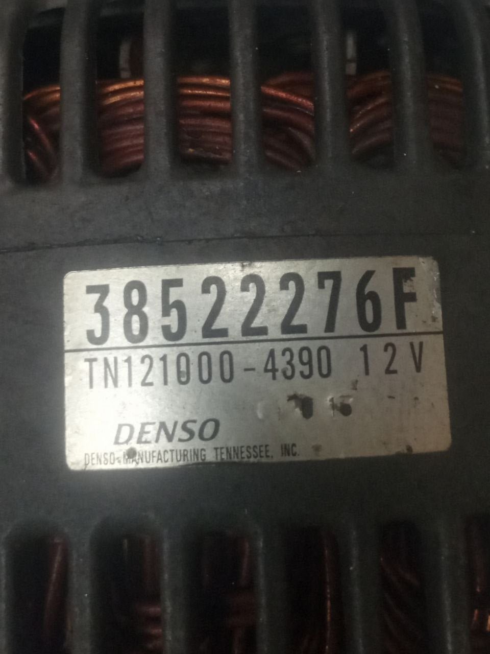 Alternatore Jeep Grand Cherokee 3.1 Diesel (2002) cod: 38522276F / TN121000-4390 - F&P CRASH SRLS - Ricambi Usati