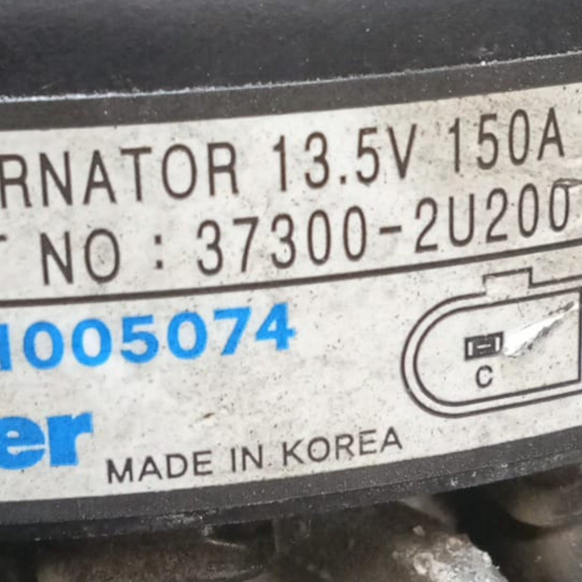 Alternatore kia sportage 4 cod . 37300 2u200 1.6 diesel (2016 > 2021) - F&P CRASH SRL - Ricambi Usati
