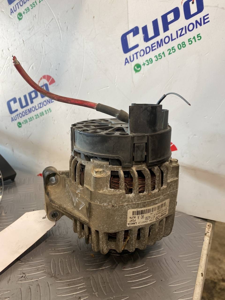 Alternatore Lancia Ypsilon (2003 - 1.2b ) cod : ms1022118470 51714791 - F&amp;P CRASH SRLS - Ricambi Usati