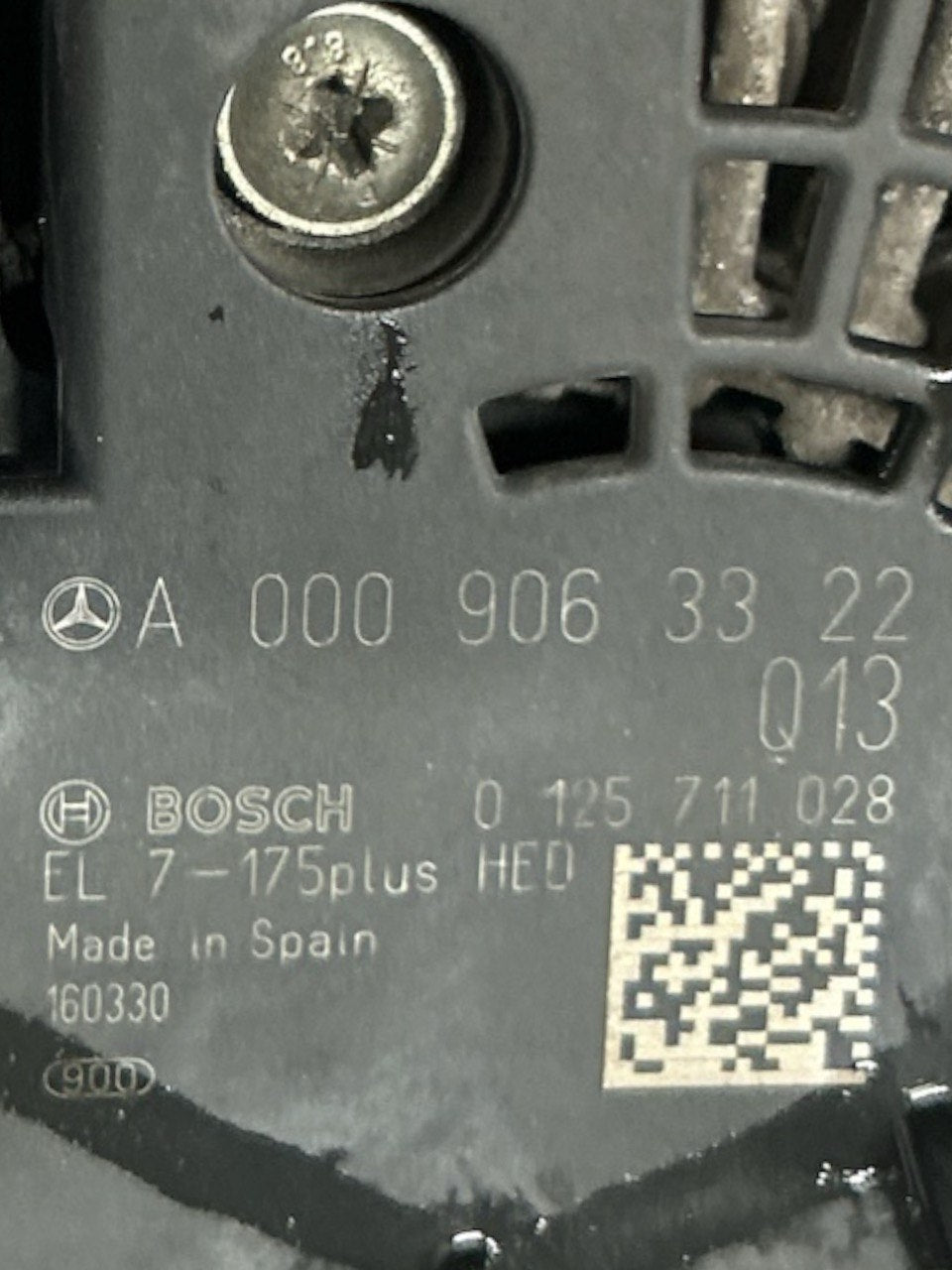 Alternatore Mercedes Benz Classe A (W176) 1.8 Diesel (2012 > 2018) cod.A0009063322 - F&P CRASH SRLS - Ricambi Usati