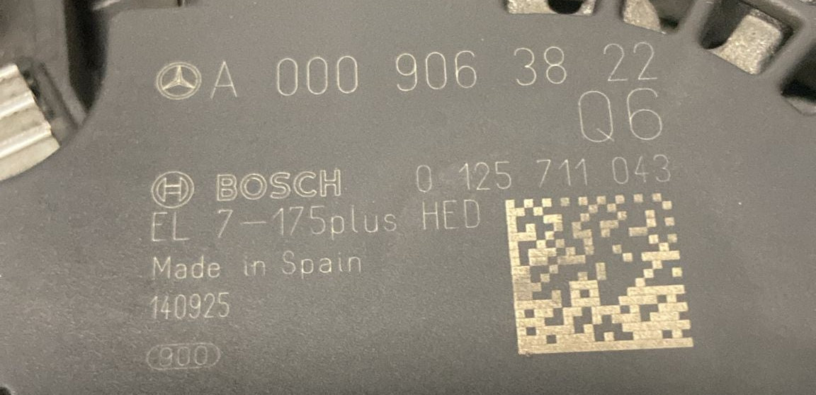 Alternatore mercedes benz classe b w246 cod . a0009063822 2.0 diesel (2014 > 2021) - F&P CRASH SRL - Ricambi Usati