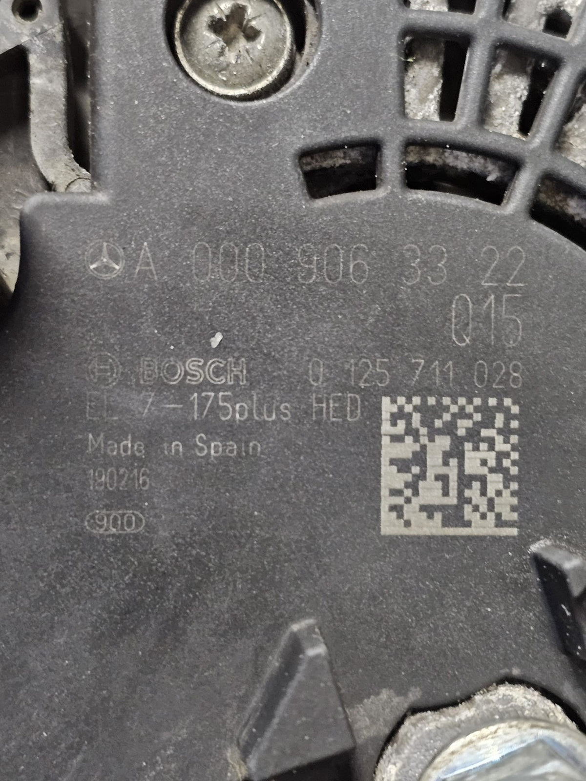 Alternatore Mercedes GLA X156 2.2 Diesel Cod:A0009063322 (2013 - 2019) - F&P CRASH SRLS - Ricambi Usati