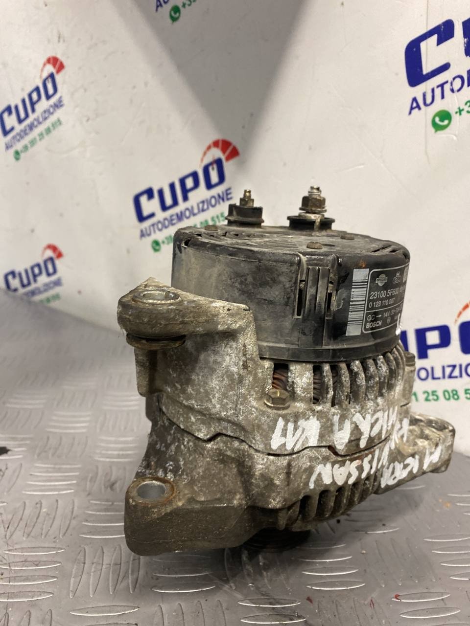 Alternatore Nissan micra 2 k11 (2000) cod:231005f600 - F&P CRASH SRLS - Ricambi Usati