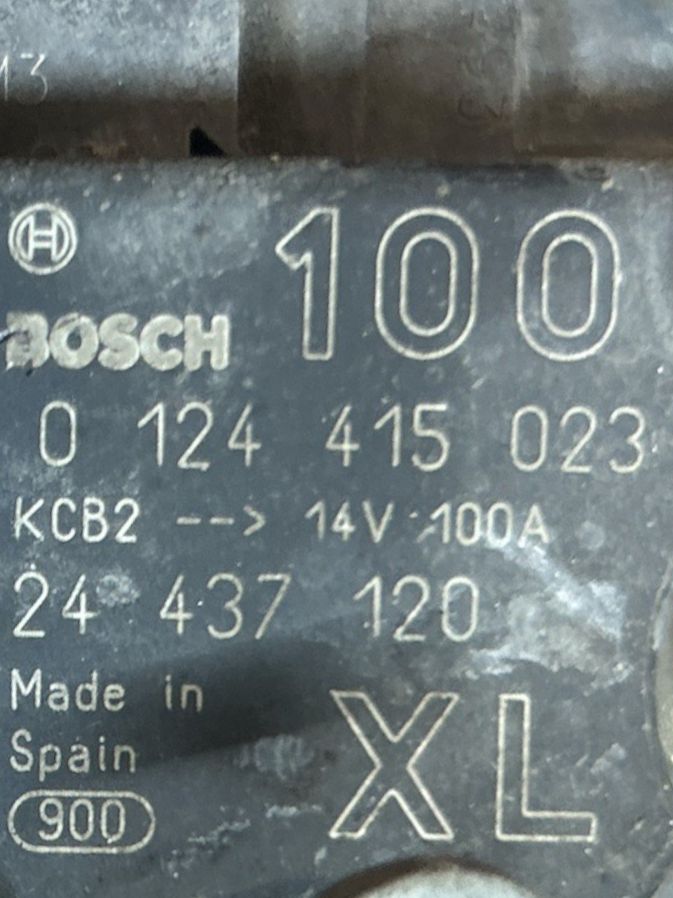 Alternatore Opel Corsa C 1.0 Benzina (2000 > 2006) cod . 0124415023 - F&P CRASH SRLS - Ricambi Usati