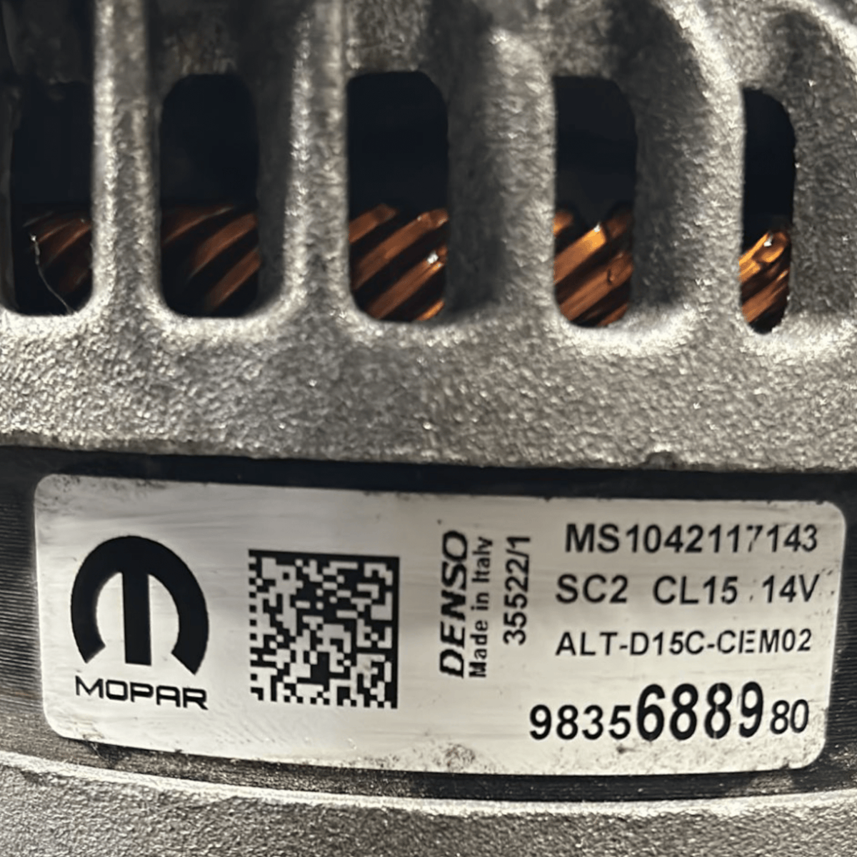 Alternatore Opel Corsa F 1.2 benzina cod:9835688980 (2019 >) - F&P CRASH SRLS - Ricambi Usati