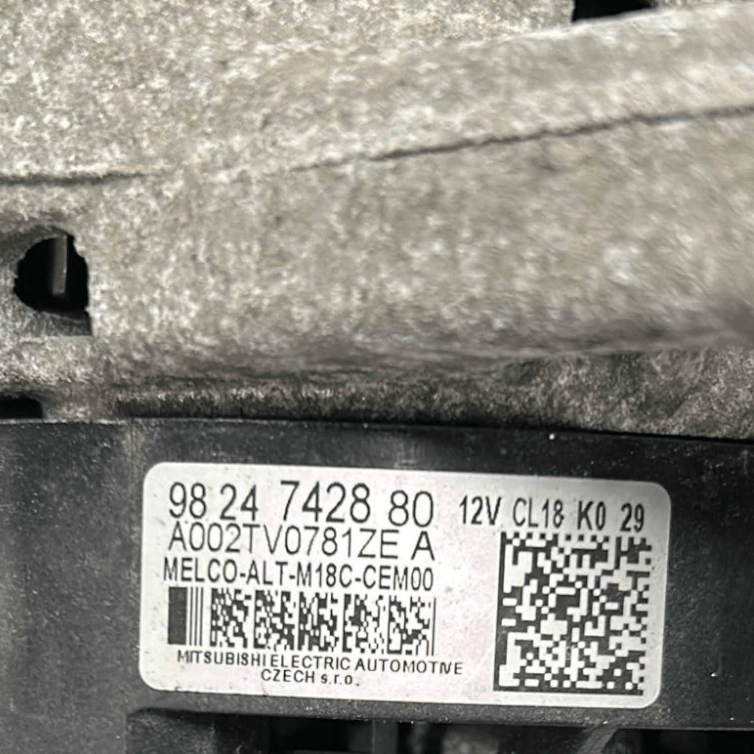 Alternatore Opel Grandland 1.5 Diesel cod:9824742880 (2017 >) - F&P CRASH SRLS - Ricambi Usati