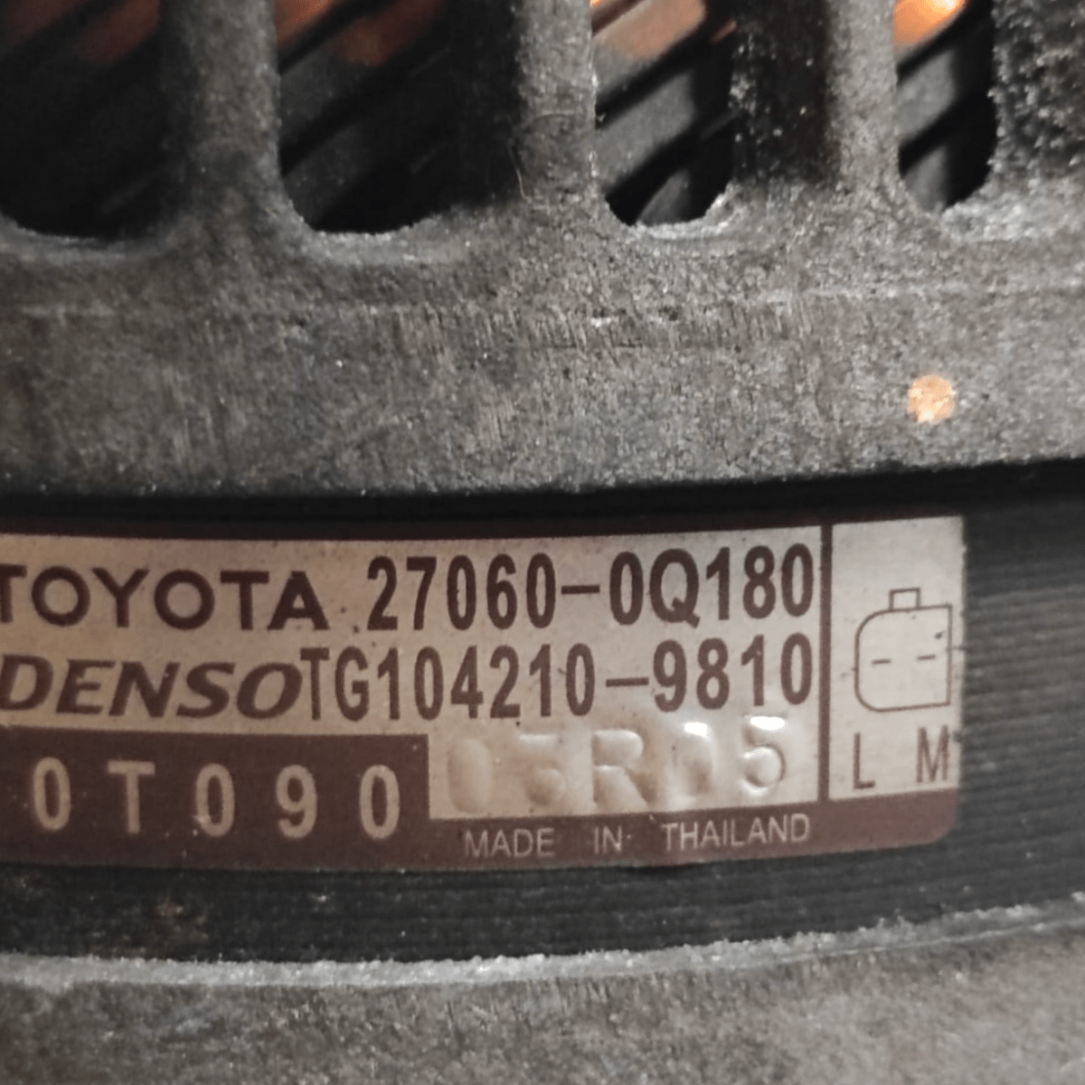 Alternatore peugeot 108 1.0 benzina cod: 270600q180 (2014 - 2021) - F&P CRASH SRLS - Ricambi Usati