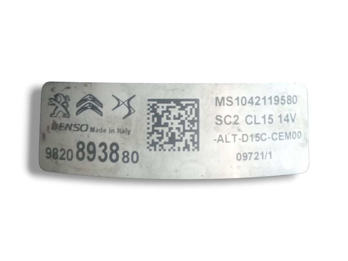 Alternatore Peugeot 2008 1.5 hdi (2021) cod: 9820893880 - F&P CRASH SRLS - Ricambi Usati