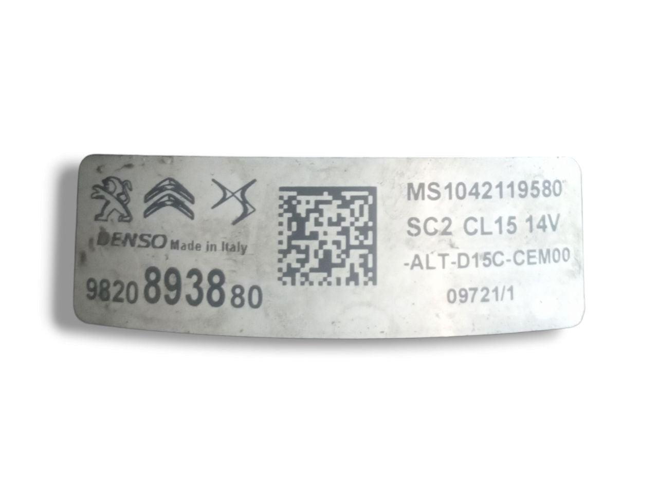 Alternatore Peugeot 2008 1.5 hdi (2021) cod: 9820893880 - F&P CRASH SRLS - Ricambi Usati