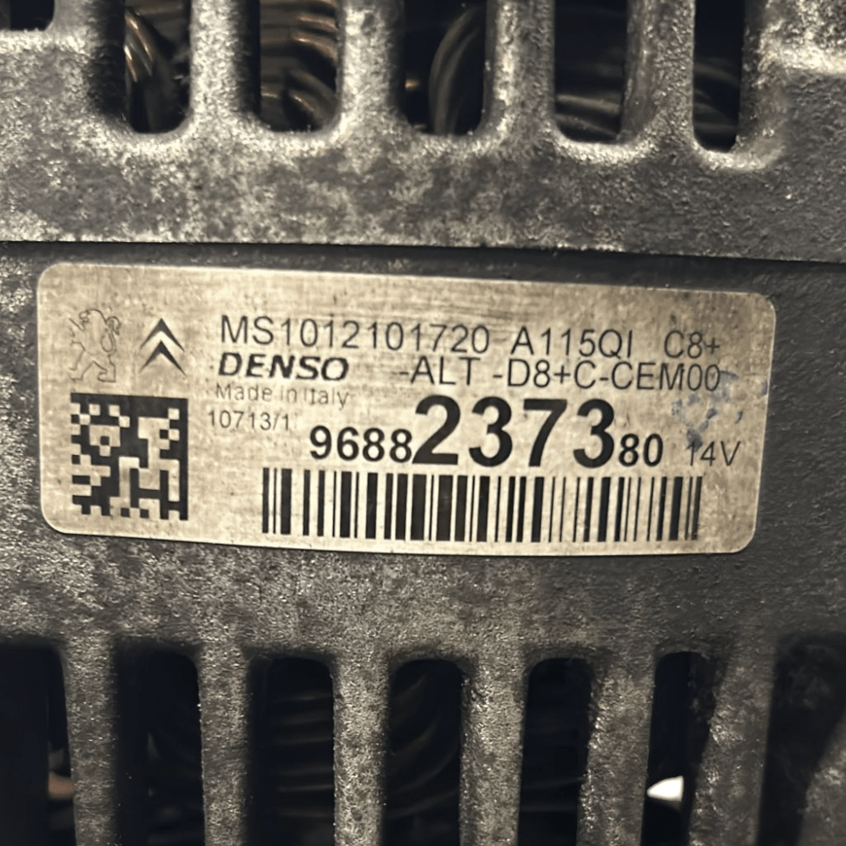 Alternatore Peugeot 208 1.0 Benzina (2012 > 2019) cod:9688237380 - F&P CRASH SRLS - Ricambi Usati