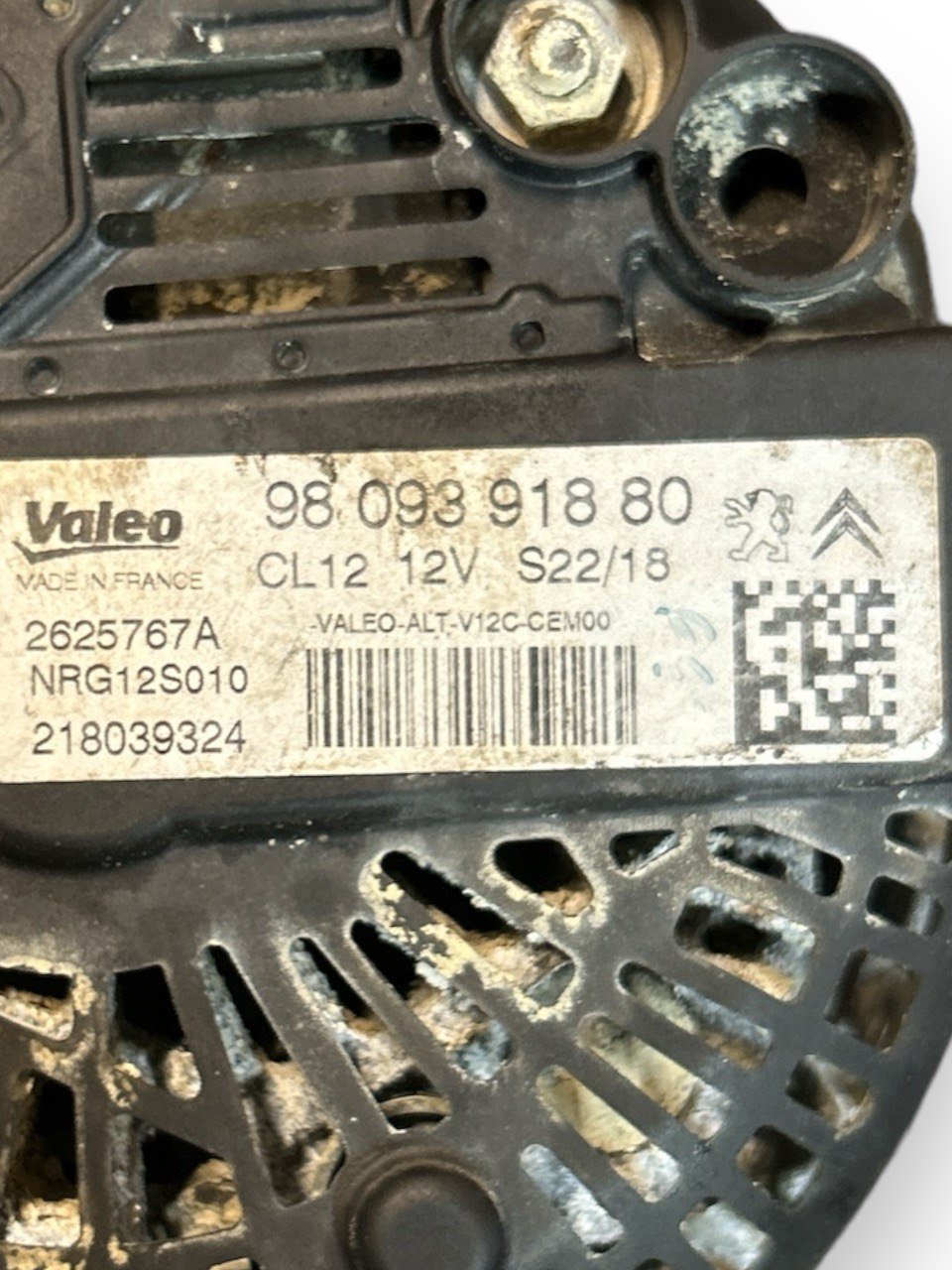 Alternatore Peugeot 208 I 1.2 Benzina (2012 > 2019) cod.9809391880 - F&P CRASH SRLS - Ricambi Usati