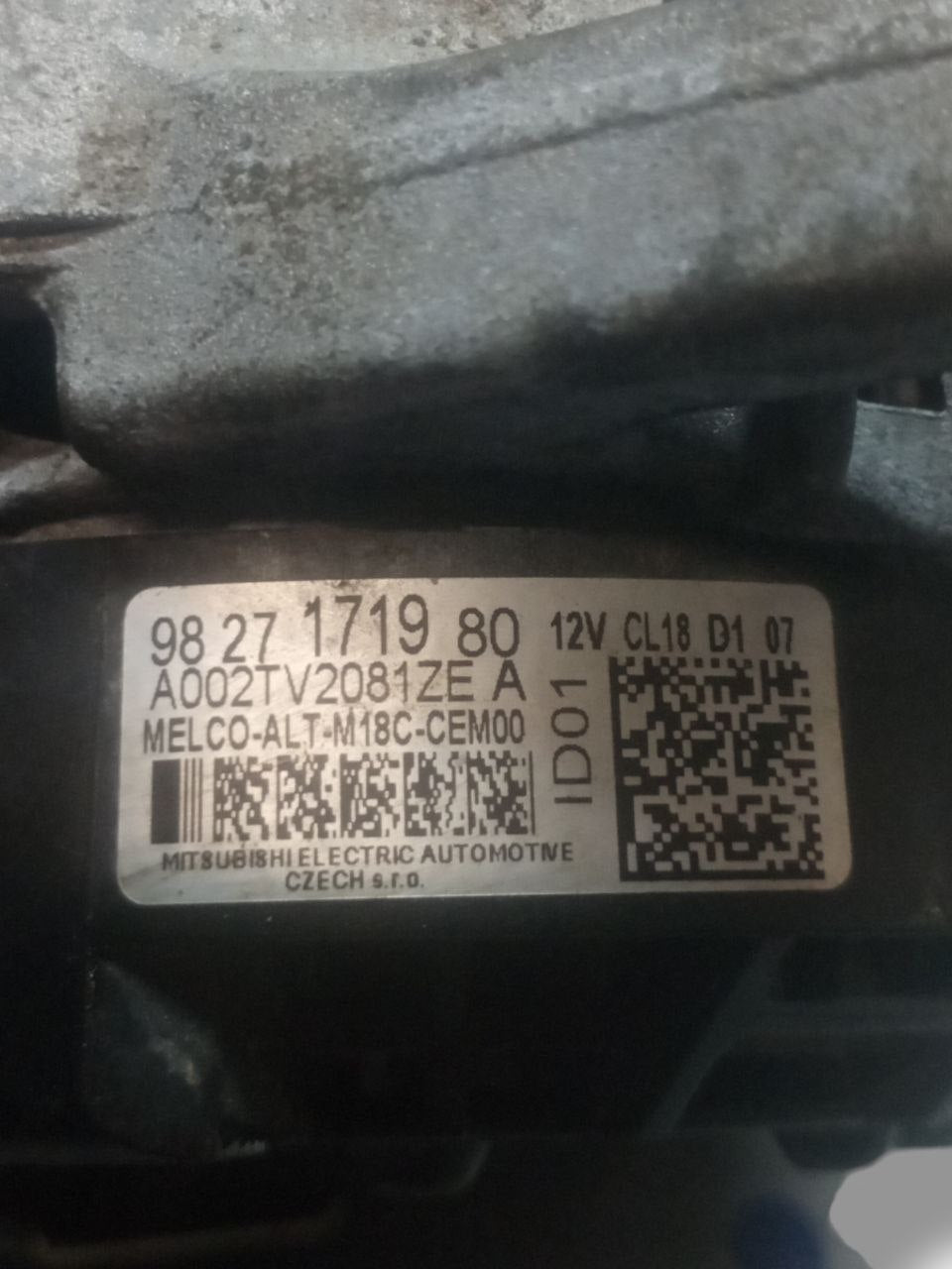 Alternatore Peugeot 508 1.5 Diesel (2021) cod: 9827171980 / A002TV2081ZE - F&P CRASH SRLS - Ricambi Usati